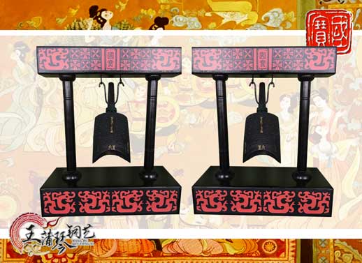 單件編鐘工藝品、外賓禮品、中國青銅編鐘